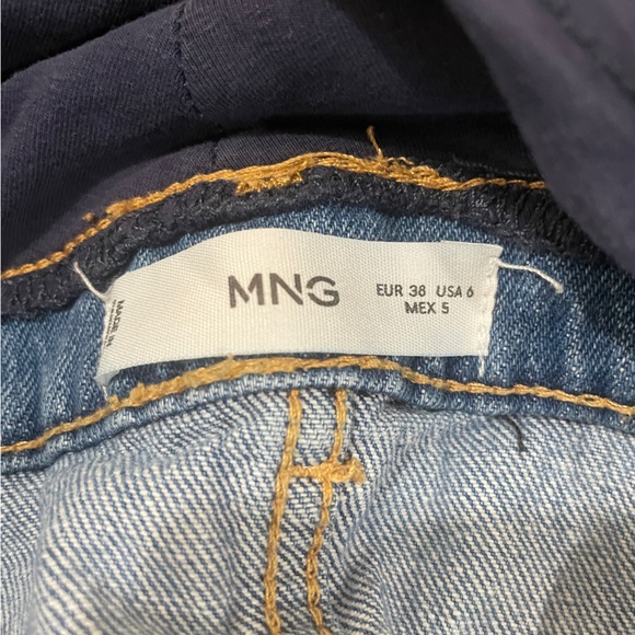 Mango Maternity Straight Jeans in Medium Blue Size 6 - Picture 6 of 9